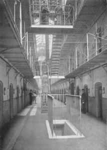 Gefangene gehen zum Abendessen, Wormwood Scrubs Gefängnis, London, um 1903 von Unbekannt