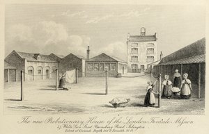 Bewährungshaus der London Female Mission, 57 White Lion Street, Islington, London, um 1836