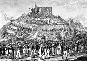 Prozession zum Hambacher Schloss am 27. Mai 1832