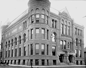 Öffentliches Bibliotheksgebäude, Minneapolis, Minnesota, USA, um 1900