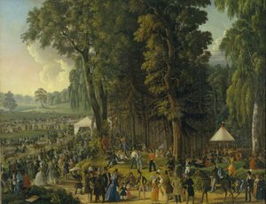 Öffentliche Feierlichkeiten in Maryina Roshcha in Moskau, 1840er Jahre