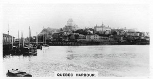 Hafen von Quebec, Kanada, um 1920er Jahre
