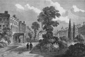 Queen Square, Bloomsbury, London, 1810-1878 von Unbekannt