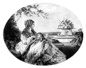 Königin Victoria und Prinz Arthur von Unbekannt