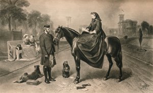 Königin Victoria im Osborne House, 1865 von Unbekannt