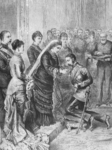 Königin Victoria dekoriert Offiziere, die an den afghanischen und zulu Kriegen beteiligt waren...8. Dezember 1879, 1901