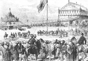 Königin Victoria zur Kaiserin von Indien ausgerufen, 1877: Das Kaiserliche Durbar in Delhi..., 1901