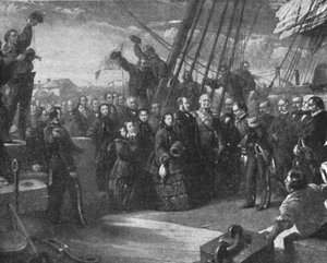 Königin Victorias Interesse an der Suche nach Franklin, 1856 von Unbekannt
