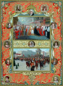 Krönung von Königin Victoria, 1837 und Goldenes Jubiläum, 1887 von Unbekannt