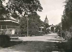 Wachturm der Königin, der Palast, Mandalay, 1900