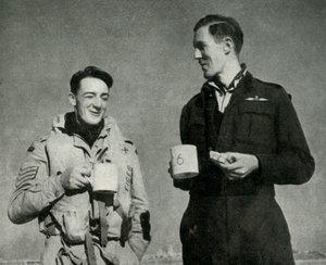 RAF-Personal genießt eine Tasse Tee, Malta, Zweiter Weltkrieg, 1942