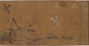 Kaninchen, Vögel und Blumen, 17. Jahrhundert
