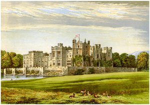 Raby Castle, County Durham, Heimat des Herzogs von Cleveland, ca. 1880
