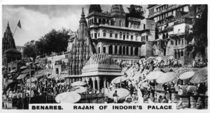 Palast des Rajah von Indore, Benares, Indien, ca. 1925