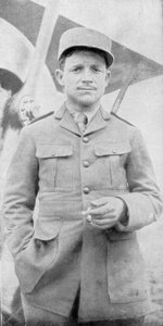 Raoul Lufbery, französisch-amerikanischer Jagdflieger und Fliegerass des Ersten Weltkriegs, 1914-1918