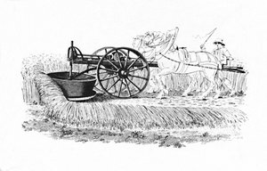 Mähmaschine erfunden von James Smith aus Deanston, 1816, 1904 von Unbekannt