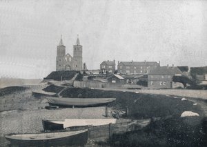 Reculver - Das Dorf und die Reculver Türme, 1895 von Unbekannt