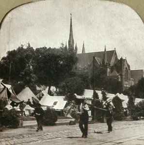 Flüchtlingslager in Jefferson Square, 1906