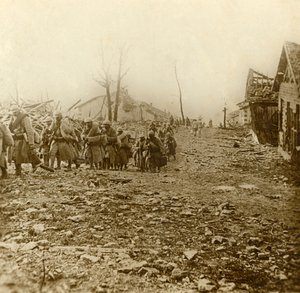 Entlastungsinfanterie beim Angriff auf Douaumont, Nordfrankreich, 1916