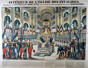 Die Überreste von Napoleon I. werden am 15. Dezember 1840 nach Les Invalides in Paris gebracht, 19. Jahrhundert
