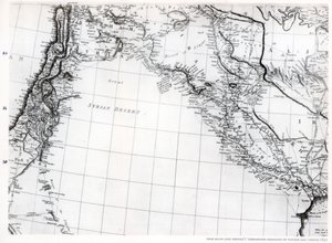 Rennells Karte der syrischen Wüste, datiert 1809, veröffentlicht 1831 von Unbekannt