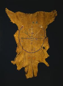 Replik eines Trockengemäldes Iikaah nach einem Trockengemälde von Tsi-tcaci, späte 1800er-frühe 1900er
