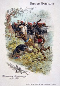 Unterdrückung in Brazzaville, August 1896