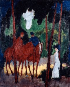 Reiter im Bois de Boulogne, ca. 1904 von Unbekannt