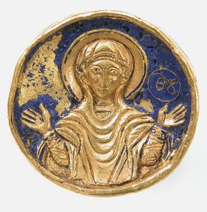 Ring mit Emaille-Fassung, Byzantinisch, 19. oder 20. Jahrhundert im Stil des 12.-13. Jahrhunderts