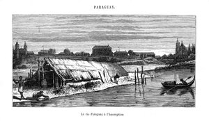 Fluss Paraguay, Südamerika, 19. Jahrhundert von Unbekannt