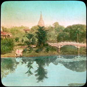 Flusslandschaft, Indien, spätes 19. oder frühes 20. Jahrhundert