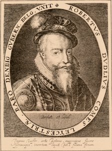 Robert Dudley, 1. Earl of Leicester 1532-1588, englischer Adliger, 1889