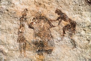 Felsmalerei von Tadrart Acacus, Libyen