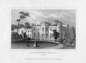 Roehampton Priory, Surrey, Mitte des 19. Jahrhunderts