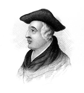 Roger Bacon, englischer Franziskaner und Philosoph des 13. Jahrhunderts, um 1850