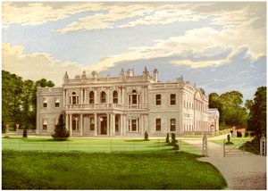 Rolleston Hall, Staffordshire, Heim von Baronet Mosley, um 1880