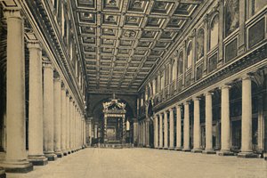 Roma - S. Maria Maggiore. Hauptschiff, 1910