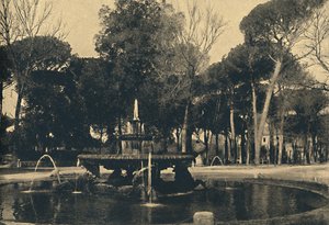 Rom - Villa Borghese - Brunnen der Seepferdchen, 1910