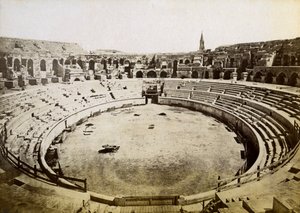 Römisches Amphitheater, Nimes, Frankreich, spätes 19. oder frühes 20. Jahrhundert von Unbekannt