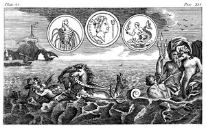 Römischer Gott Neptun, 18. Jahrhundert von Unbekannt