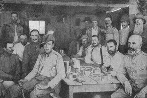 Roughing It am Modder River: Das Offiziersmess der 3. Grenadier Guards, 1902 von Unbekannt