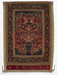 Königliches Rundzelt für Muhammad Shah, Wandpaneel mit einem Paneel B, 1834-1848