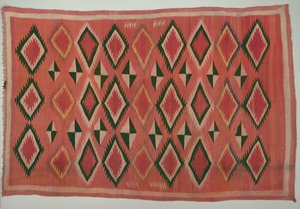 Teppich, ca. 1890-1900 von Unbekannt