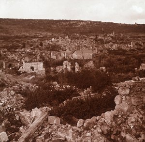 Ruinen, Anizy-le-Château, Nordfrankreich, ca. 1914-ca. 1918