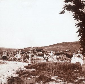 Ruinen, Chauny, Nordfrankreich, ca. 1914-1918