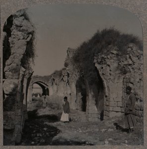 Ruinen der Kreuzfahrerkirche, Ramleh, um 1900