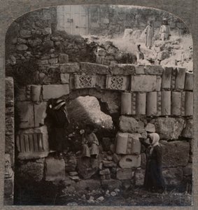 Ruinen des Hauses des Lazarus, um 1900