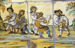 Ländliches Konzert, Chiostro delle Clarisse, Neapel, Kampanien, Italien von Unbekannt