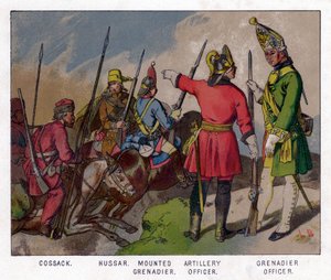 Russische Soldaten von 1760, 19. Jahrhundert