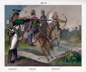Russische Soldaten von 1813, 19. Jahrhundert von Unbekannt